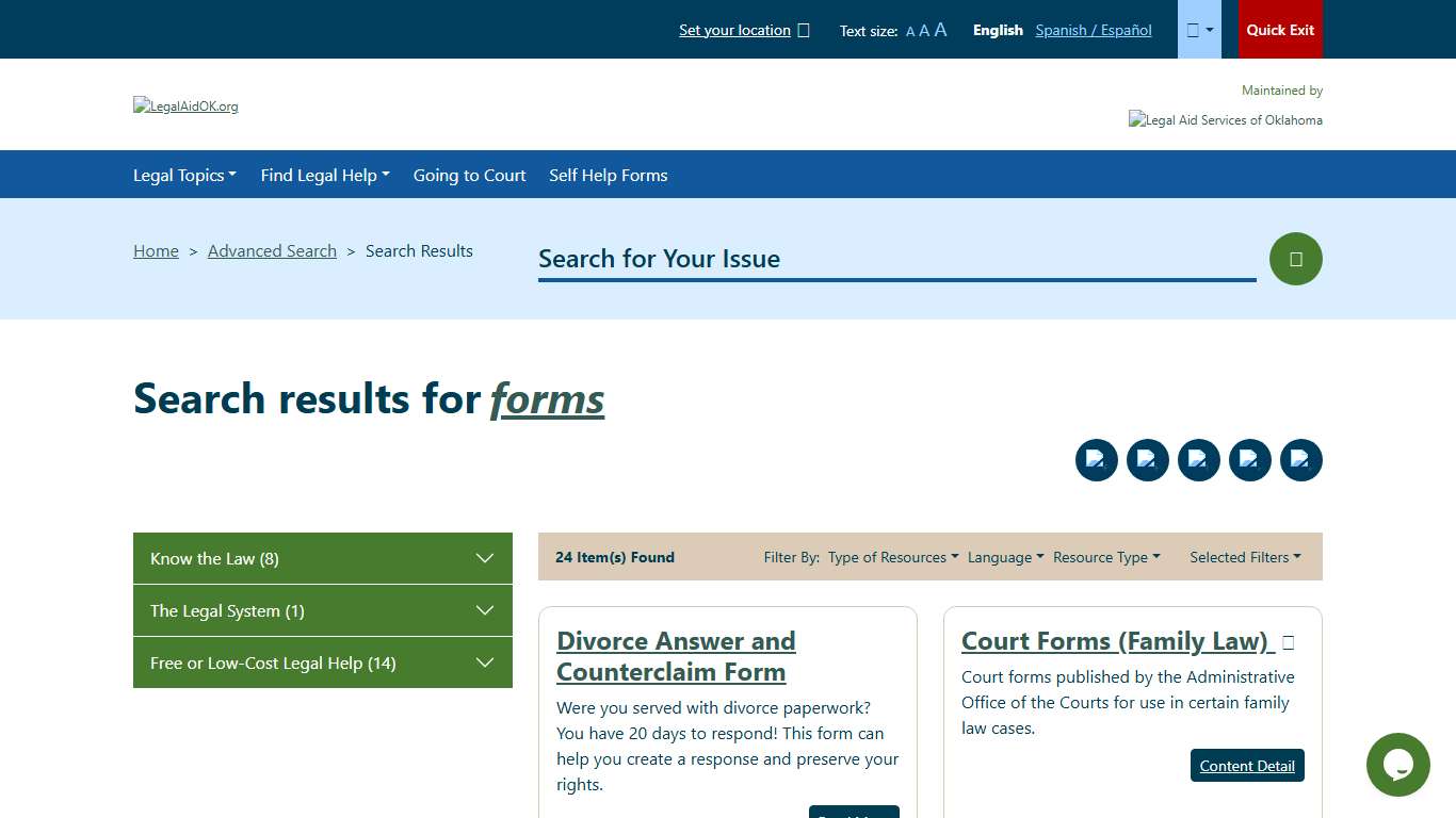 forms - Search Welcome to Legal Aid Services of Oklahoma's guide to free legal help in Oklahoma.
