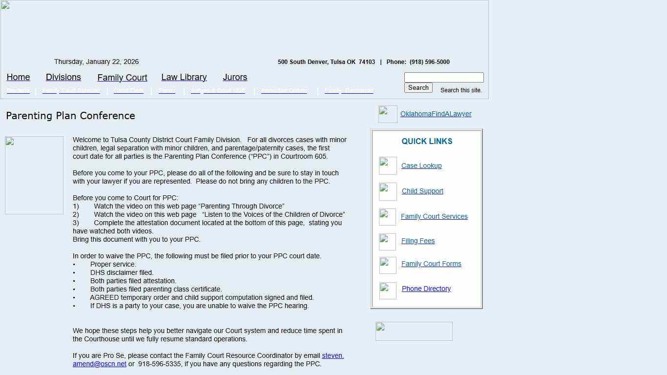 Family Court Dockets